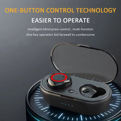 Y50 Wireless Bluetooth Headphones Hifi Stereo Noise.Cancelling Earbuds in Ear Touch Headsets Music Sport Earbuds for Smartphones