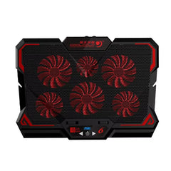 Laptop Stand with Led Screen with Six Fans and Two USB Ports 17 Inch Gaming Laptop 2600RPM Controlled Speed Computer Cooler