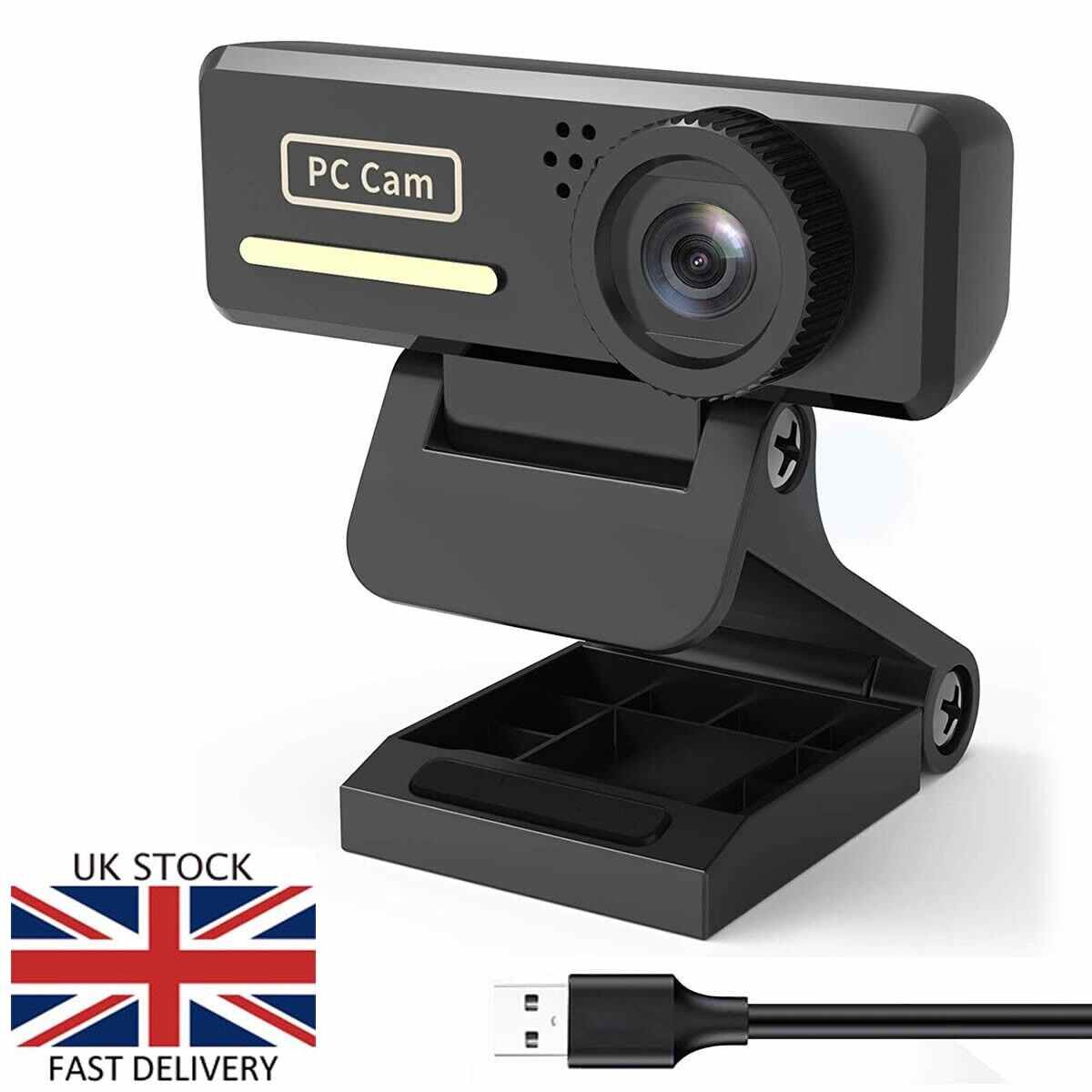 Full HD Webcam USB Autofocus Web Camera with Microphone for PC Laptop NEW UK