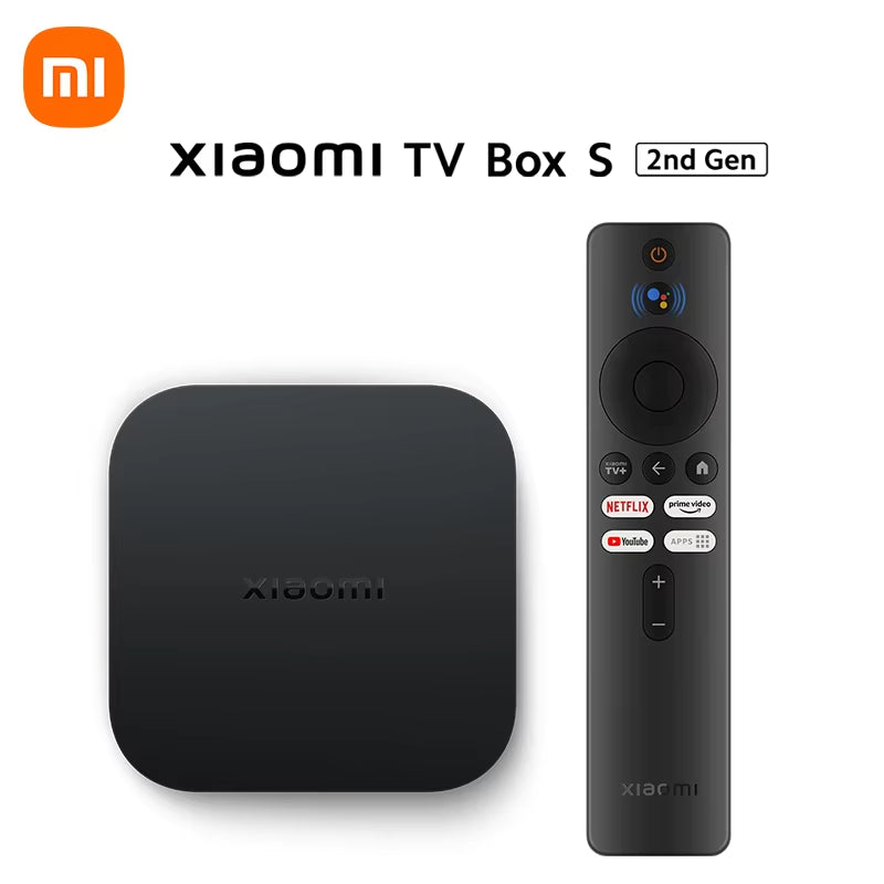 Global Version Xiaomi Mi TV Box S 2Nd Gen 4K Ultra HD BT5.2 2GB 8GB Google TV Google Assistant Smart TV Box
