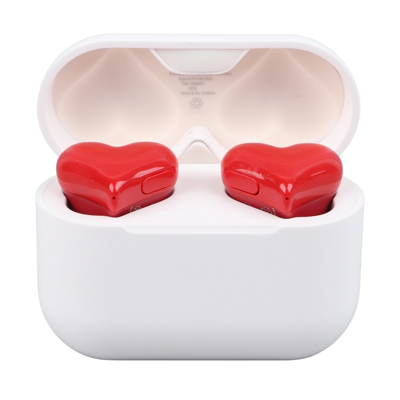 Wireless Earbuds Stylish Lightweight Noise Canceling Stereo Heart Shaped BT GHB
