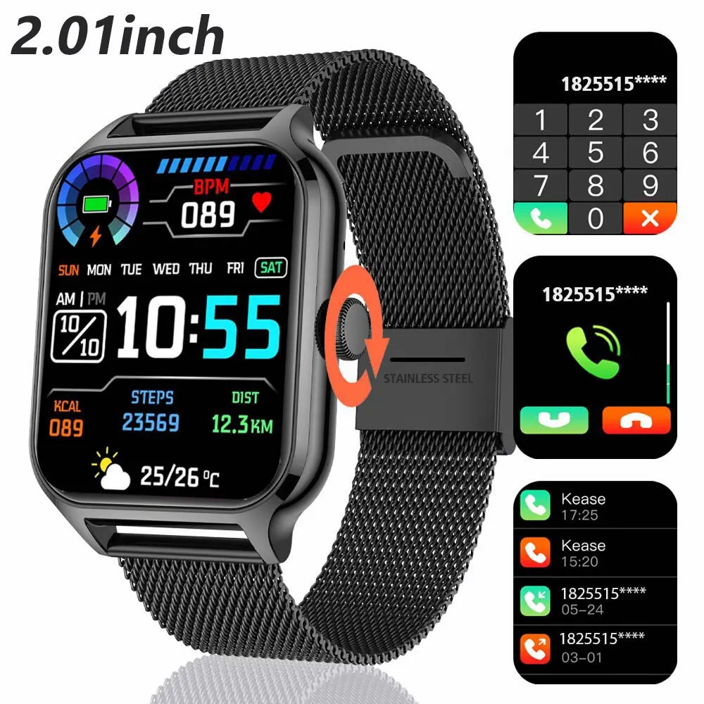 SENBONO New 1.91" Women Smartwatch Bluetooth Call Heart Rate Blood Oxygen Tracker Sport Smart Watch Women Men for IOS Androird