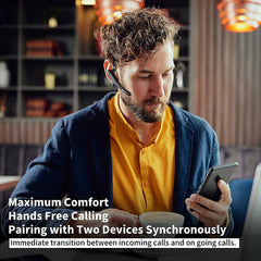 Bluetooth 5.1 Wireless Headphones Earphone Headset for Business Office Driving