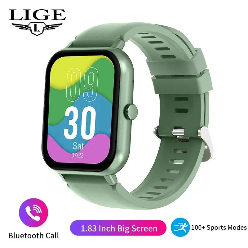 LIGE 2024 Bluetooth Call Smart Watch Men Women Full Touch Screen Sports Fitness Watch Man Smart Watches Women Smartwatch