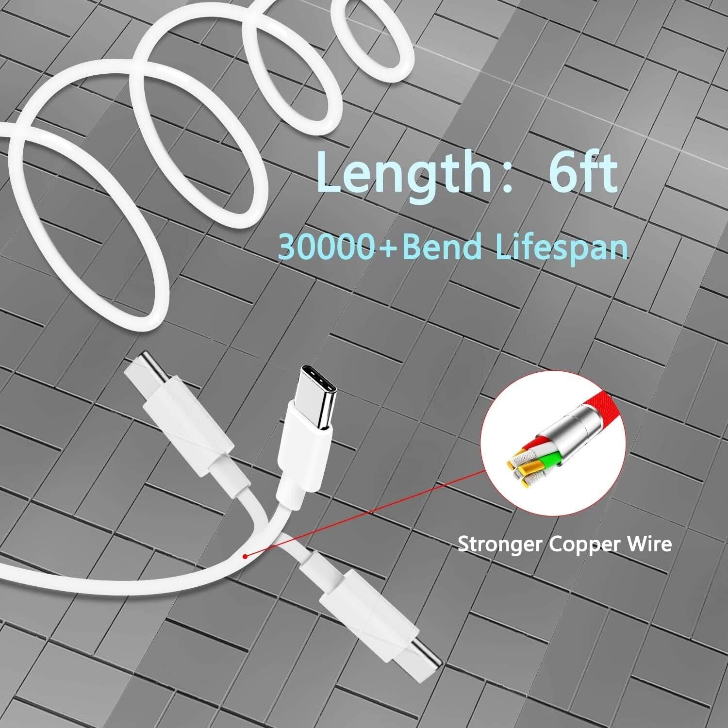 65W USB C Type C Adapter Charger for Macbook Pro A1708 2016 2017 2018 2019 2020