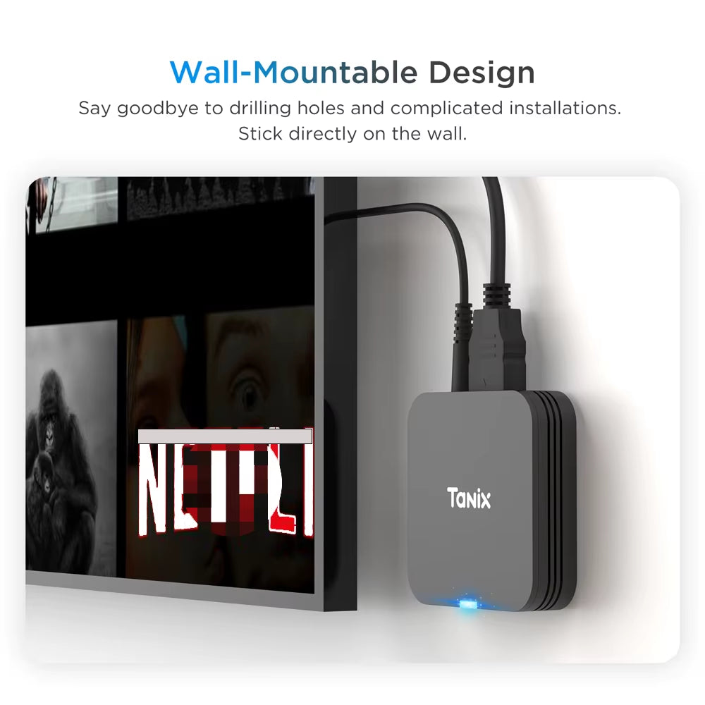 Tanix TX1 Android 10 TV Box 2.4G WIFI 4K HDR 3D 8GB 16GB Allwinner H313 Quad Core Global Media Player DC 5V/2A