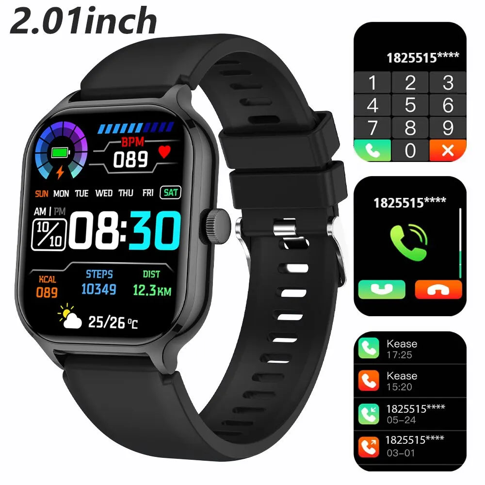 SENBONO New 1.91" Women Smartwatch Bluetooth Call Heart Rate Blood Oxygen Tracker Sport Smart Watch Women Men for IOS Androird