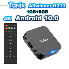 Tanix TX1 Android 10 TV Box 2.4G WIFI 4K HDR 3D 8GB 16GB Allwinner H313 Quad Core Global Media Player DC 5V/2A