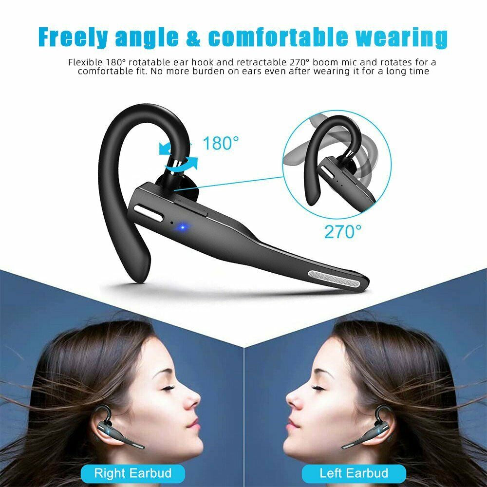 Bluetooth 5.1 Wireless Headphones Earphone Headset for Business Office Driving