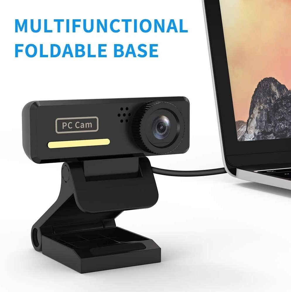 Full HD Webcam USB Autofocus Web Camera with Microphone for PC Laptop NEW UK