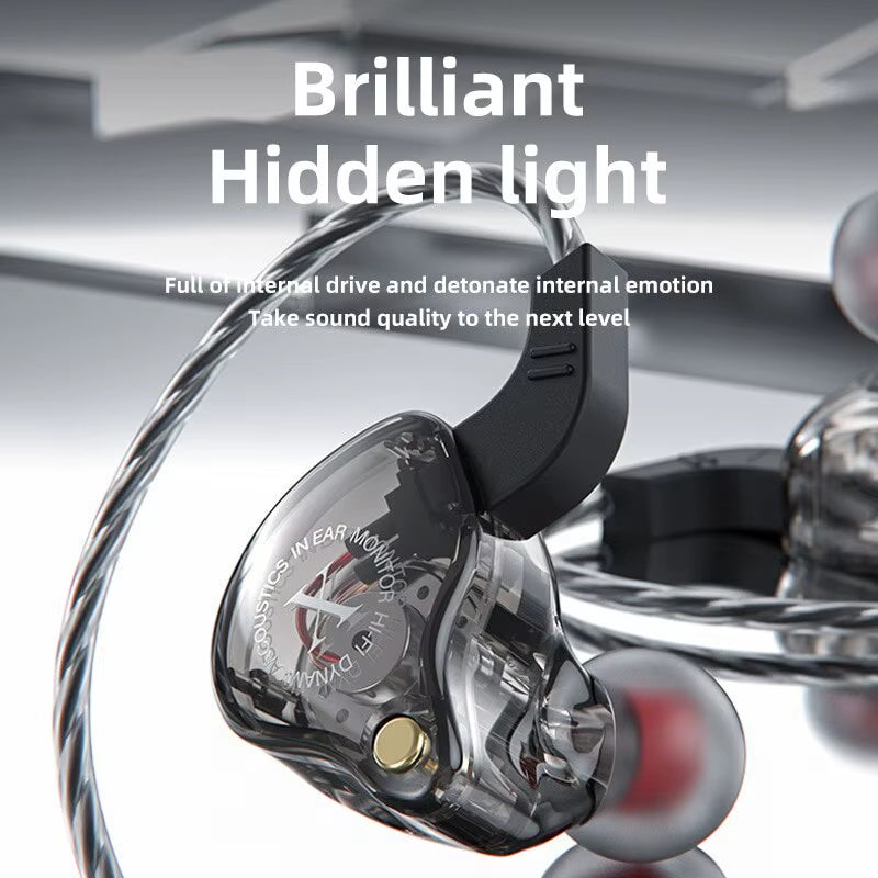 X2 In-Ear Sports Ear Wrap HIFI Heavy Bass Wired Mobile Phone Music Headphones Super Clear Sound Quality Gaming Headphones