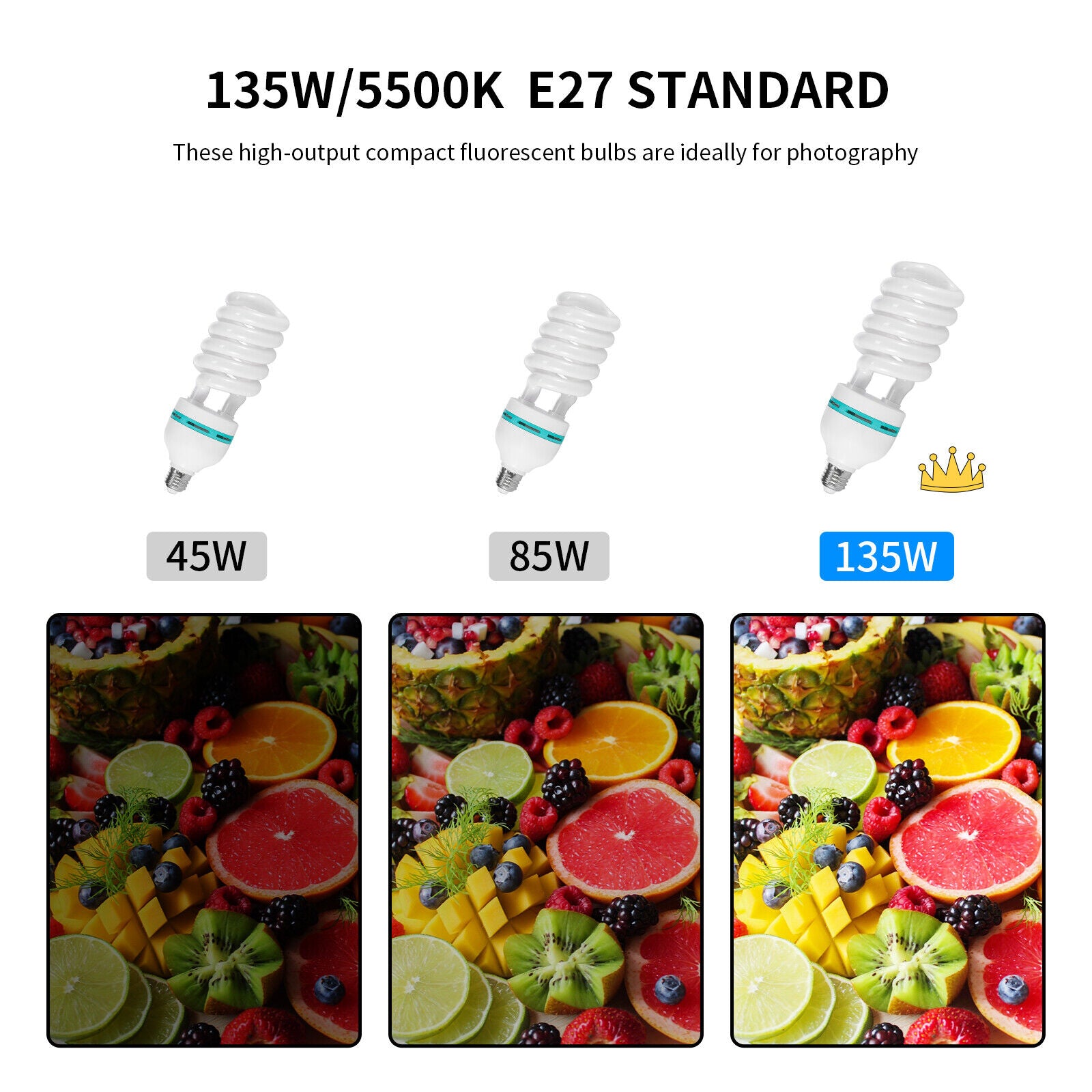 2×135W Softbox Lighting Kit Photography Continuous Soft Box Light Stand Studio