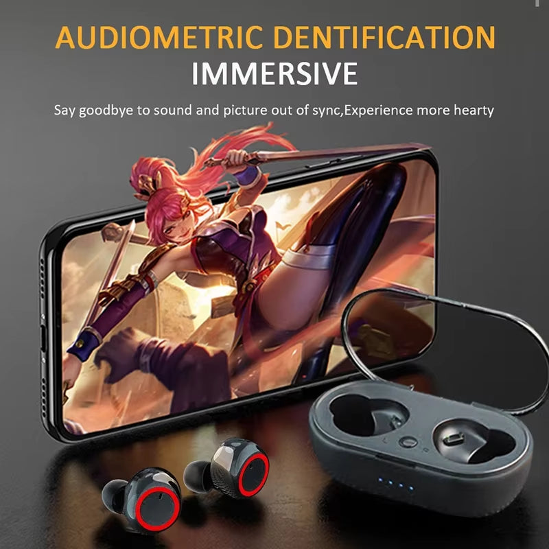 Y50 Wireless Bluetooth Headphones Hifi Stereo Noise.Cancelling Earbuds in Ear Touch Headsets Music Sport Earbuds for Smartphones