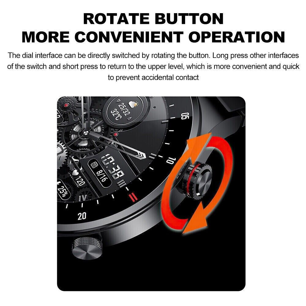 Bluetooth Call Smart Watch Men Heart Rate NFC Waterproof Sports Fitness Trackers