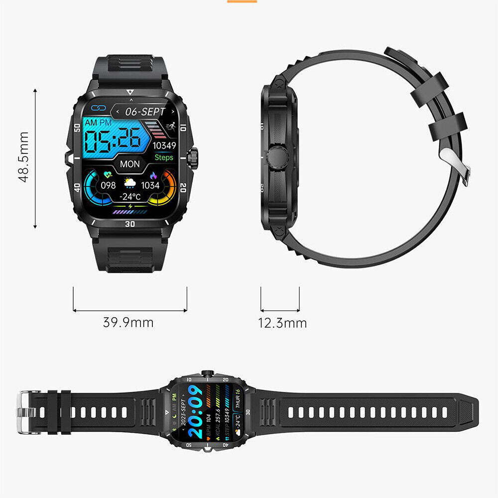 Smart Watch Men Women Fitness Tracker Blood Pressure Heart Rate Sport Watches UK