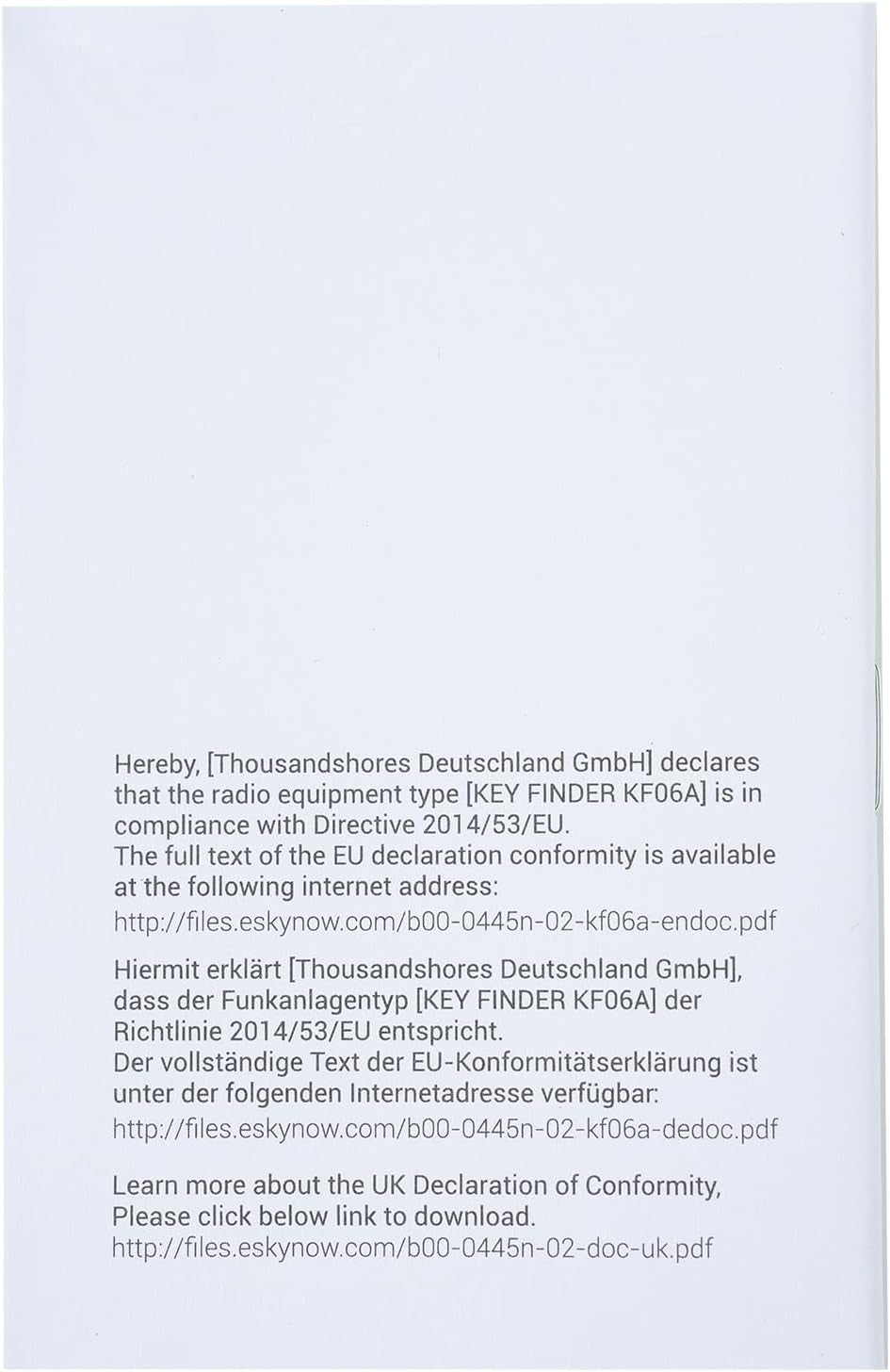 Key Finder Fob, Item Tracker Key Finders & Trackers with 85Db Noise Sound and 6 Receivers Wallet Finder and Item Locator for Finding Key Remote Wallet and Passport Batteries Included (Black)