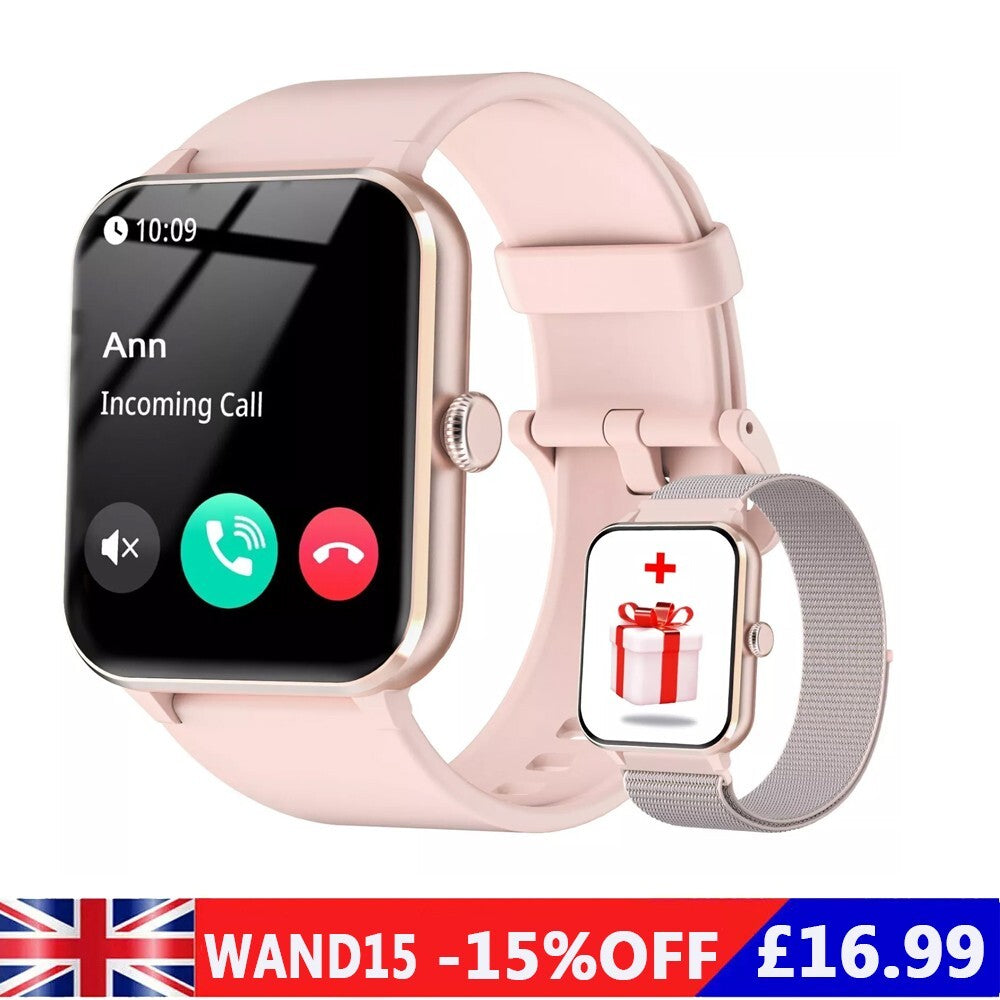 Women Alexa Smartwatch Fitness Bluetooth Call Watch for Android Iphone Samsung