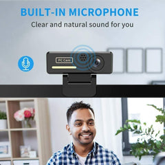Full HD Webcam USB Autofocus Web Camera with Microphone for PC Laptop NEW UK