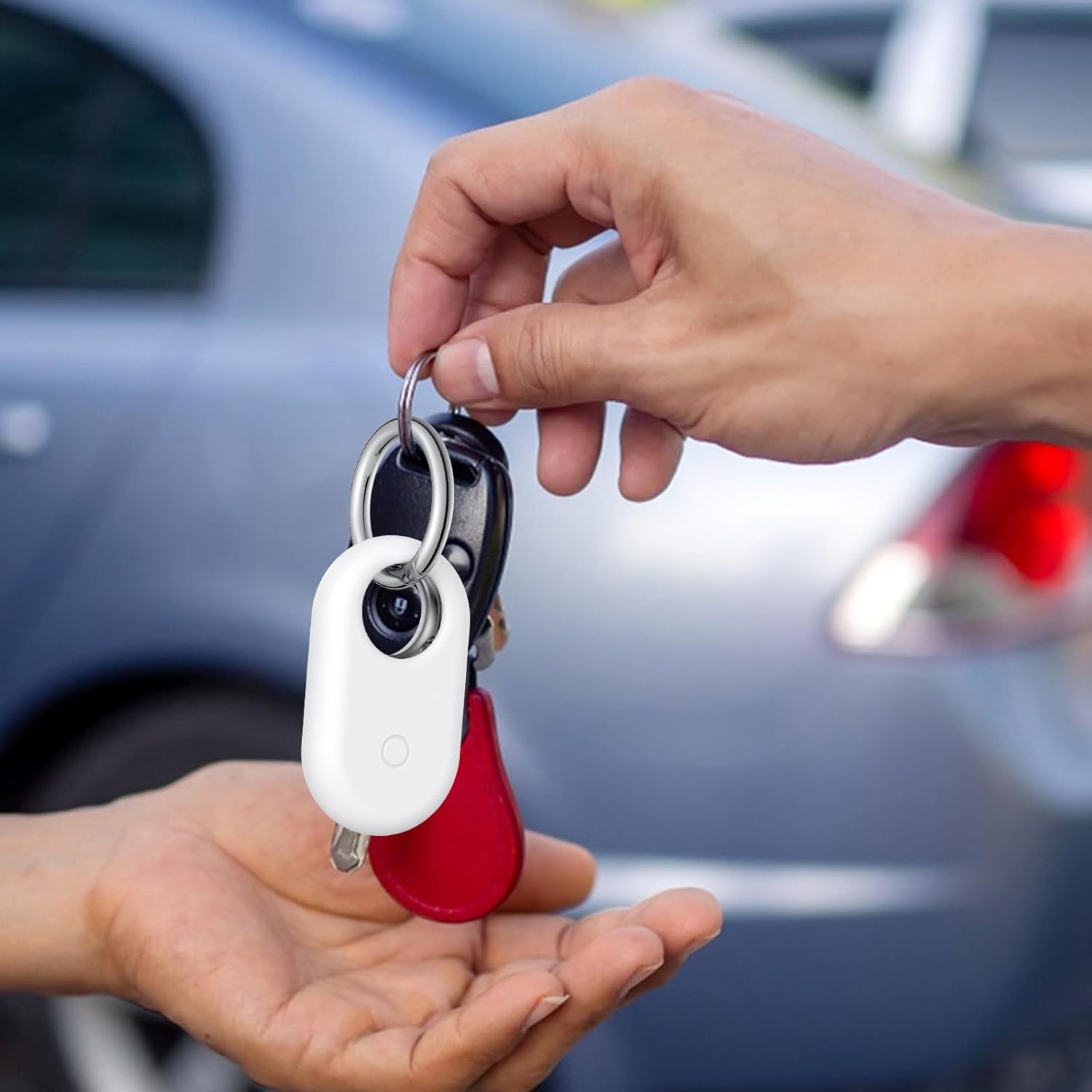 4 Pack Case Compatible with Galaxy Smarttag2 Holder, Soft Silicone Case with Keychain Anti-Lost Scratch Resistant Protective Cover Accessory for Samsung Galaxy Smart Tag2