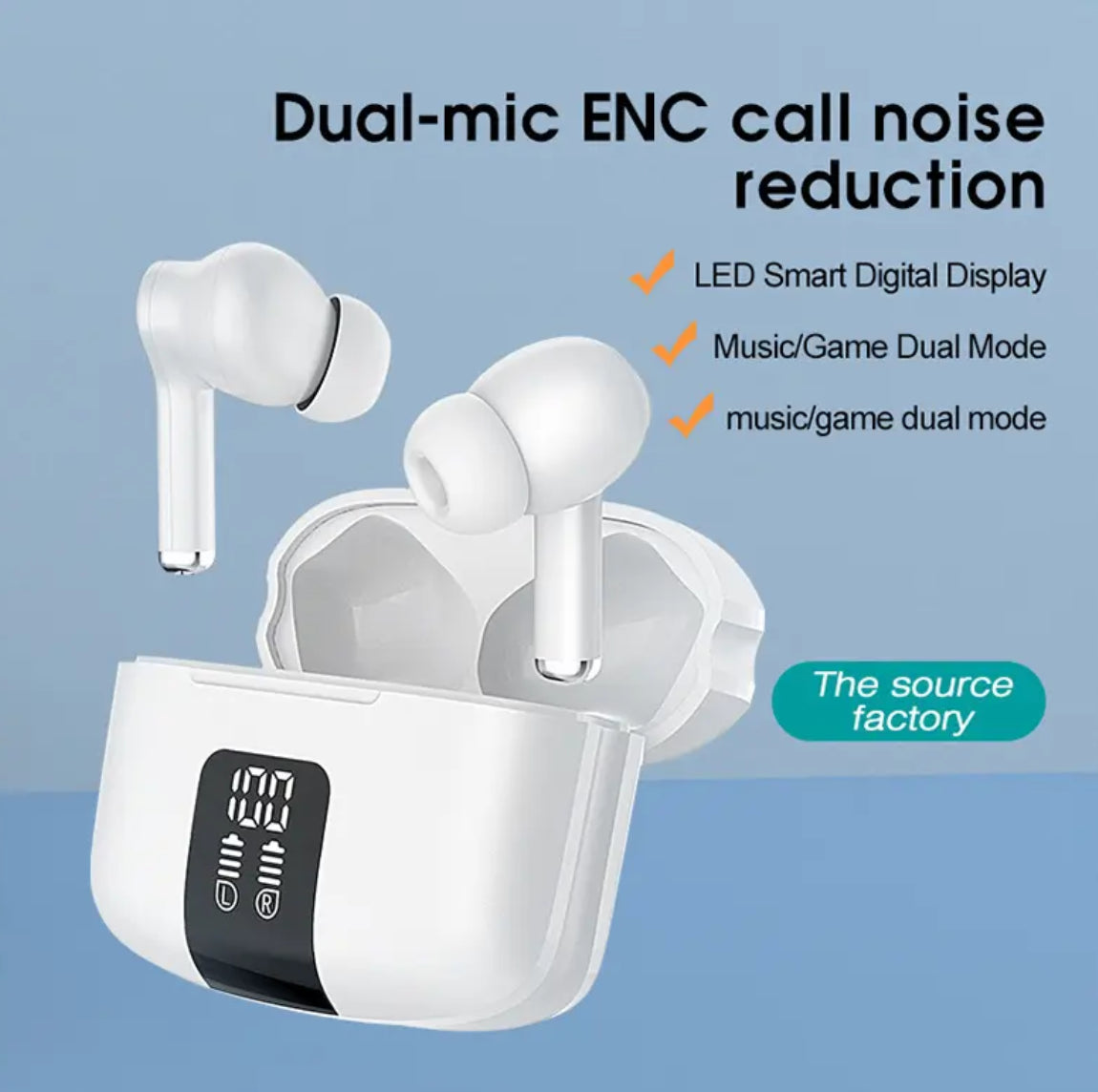 Leoxol Wireless Earbuds, Bluetooth 5.3 Headphones in Ear with 4 ENC Noise