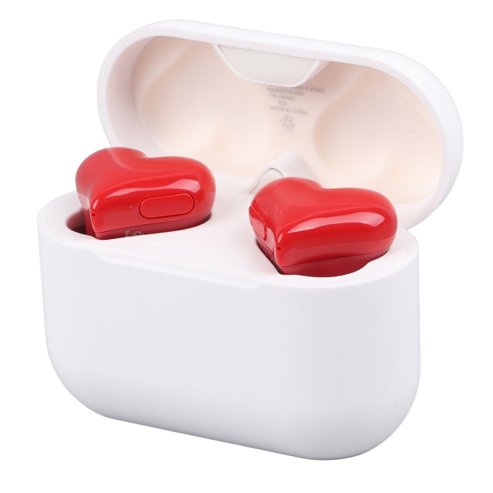Wireless Earbuds Stylish Lightweight Noise Canceling Stereo Heart Shaped BT GHB